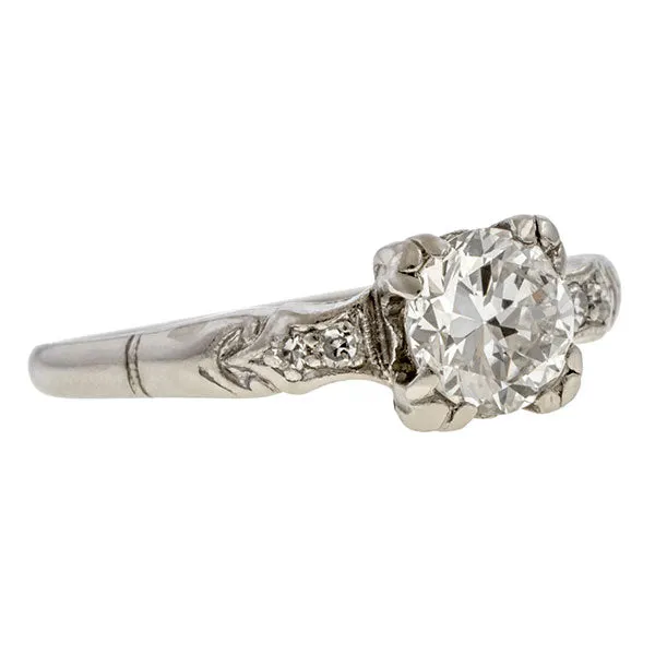 Art Deco Diamond Engagement Ring, TRB 0.67ct, 1936