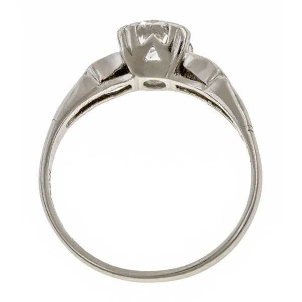 Art Deco Diamond Engagement Ring, TRB 0.67ct, 1936