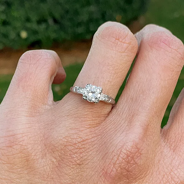 Art Deco Diamond Engagement Ring, TRB 0.67ct, 1936