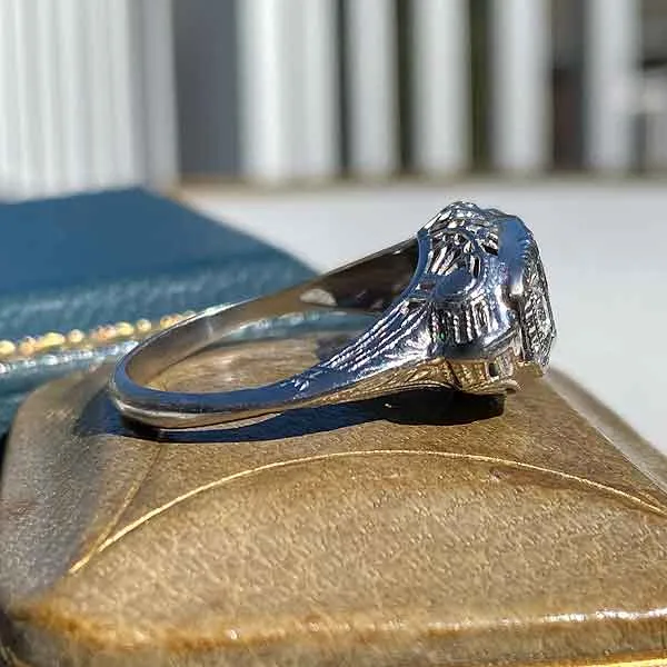 Art Deco Sapphire & Diamond Ring