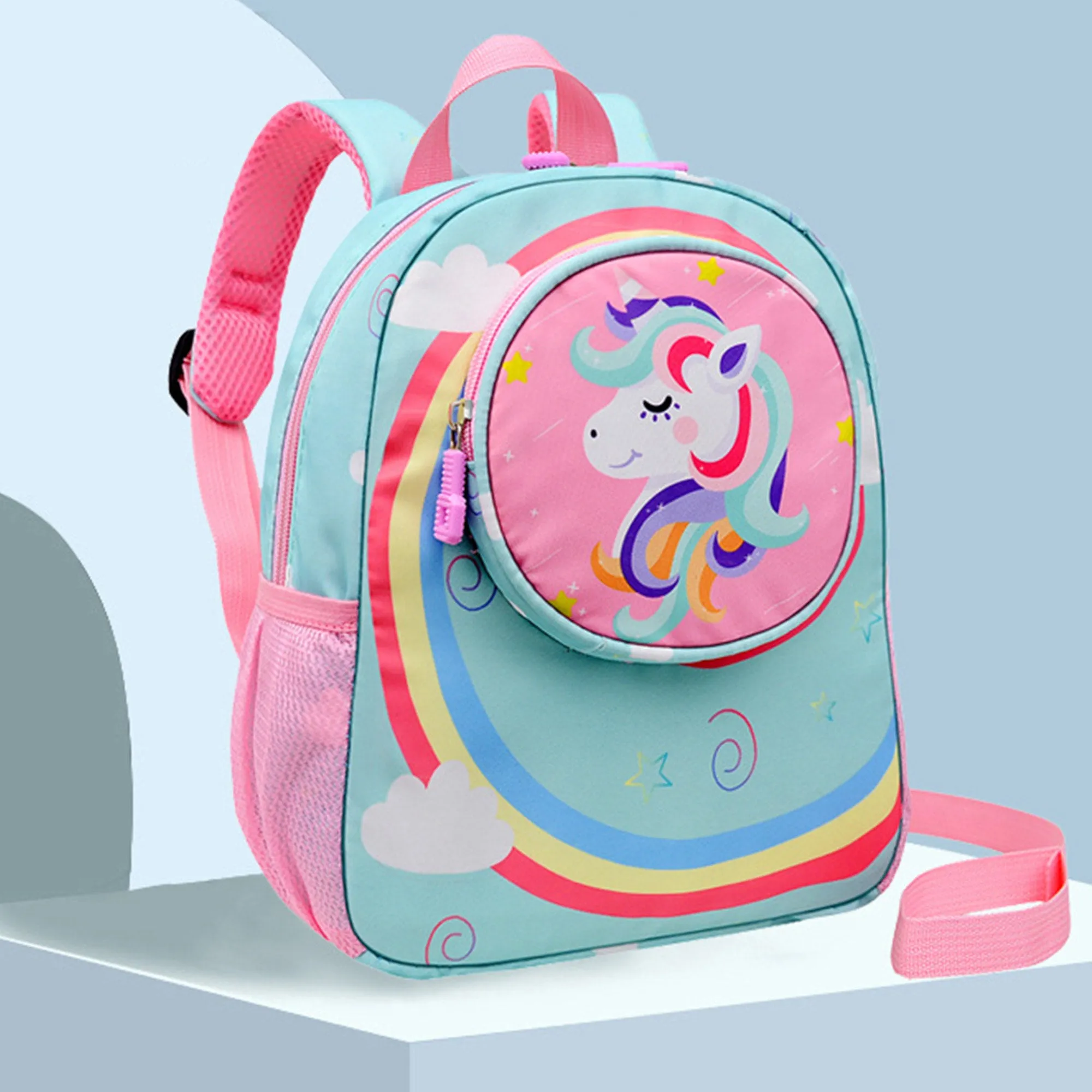 Babymoon Unicorn Kids Backpack with leash | Children’s School Bag for Boys & Girl’s | Kids Travel Backpack | Bee