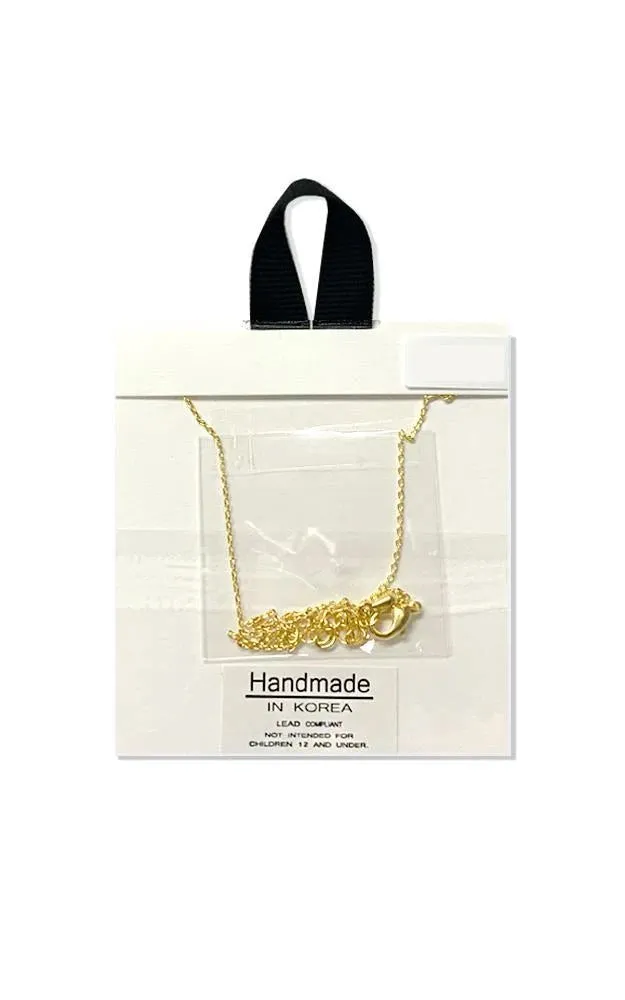 BJNA649GD Gold "Key to My Heart" Pave CZ Lock & Key Necklace