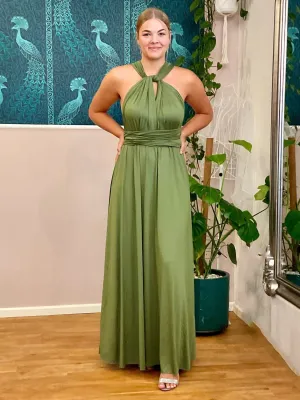 Bright Olive Infinity bridesmaid dress Express NZ wide