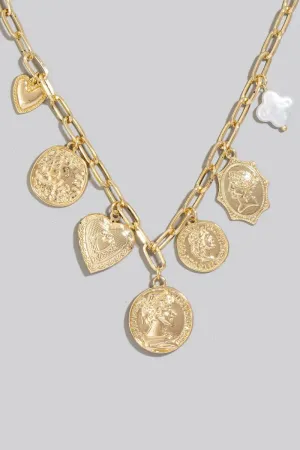 Coin   Locket Charm Necklace