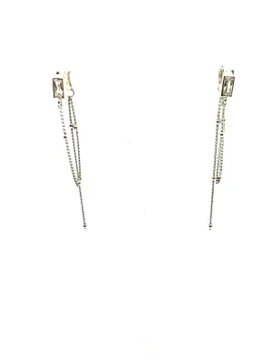 CZ Chain Detail Earrings
