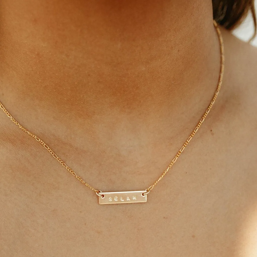 Horizontal Pendant Necklace