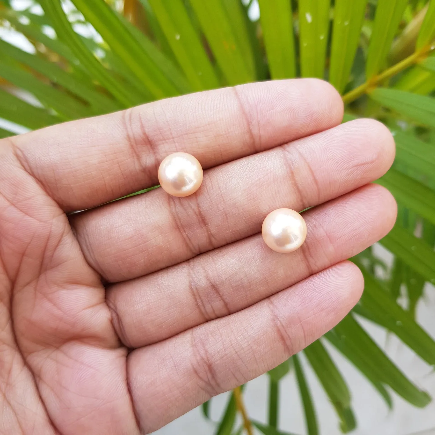 Imeora Cream 10mm Shell Pearl Stud