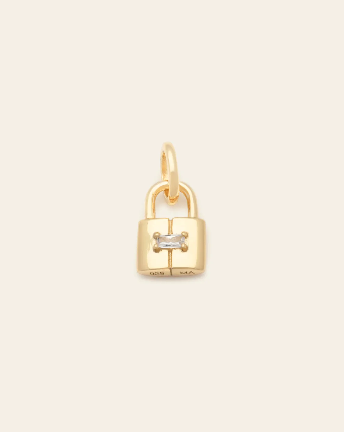 Luxe Lock Pendant - Gold Vermeil