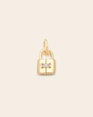Luxe Lock Pendant - Gold Vermeil