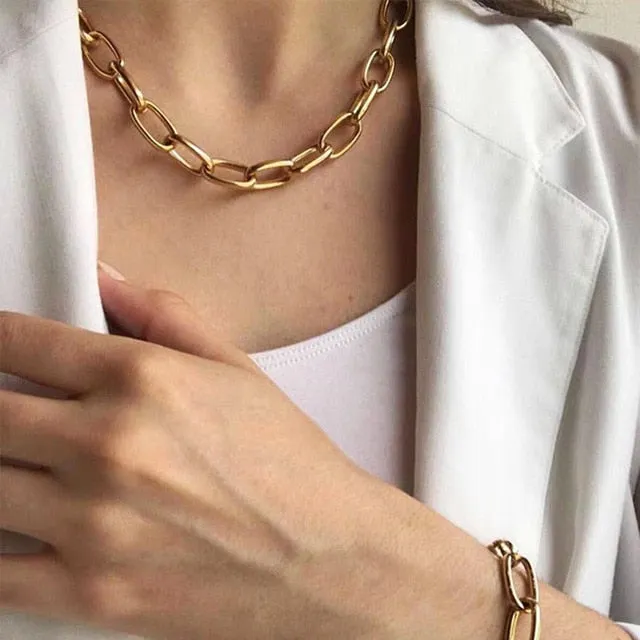 Necklace  Classy Fashion Asymmetric Lock              ID A112 - 1139