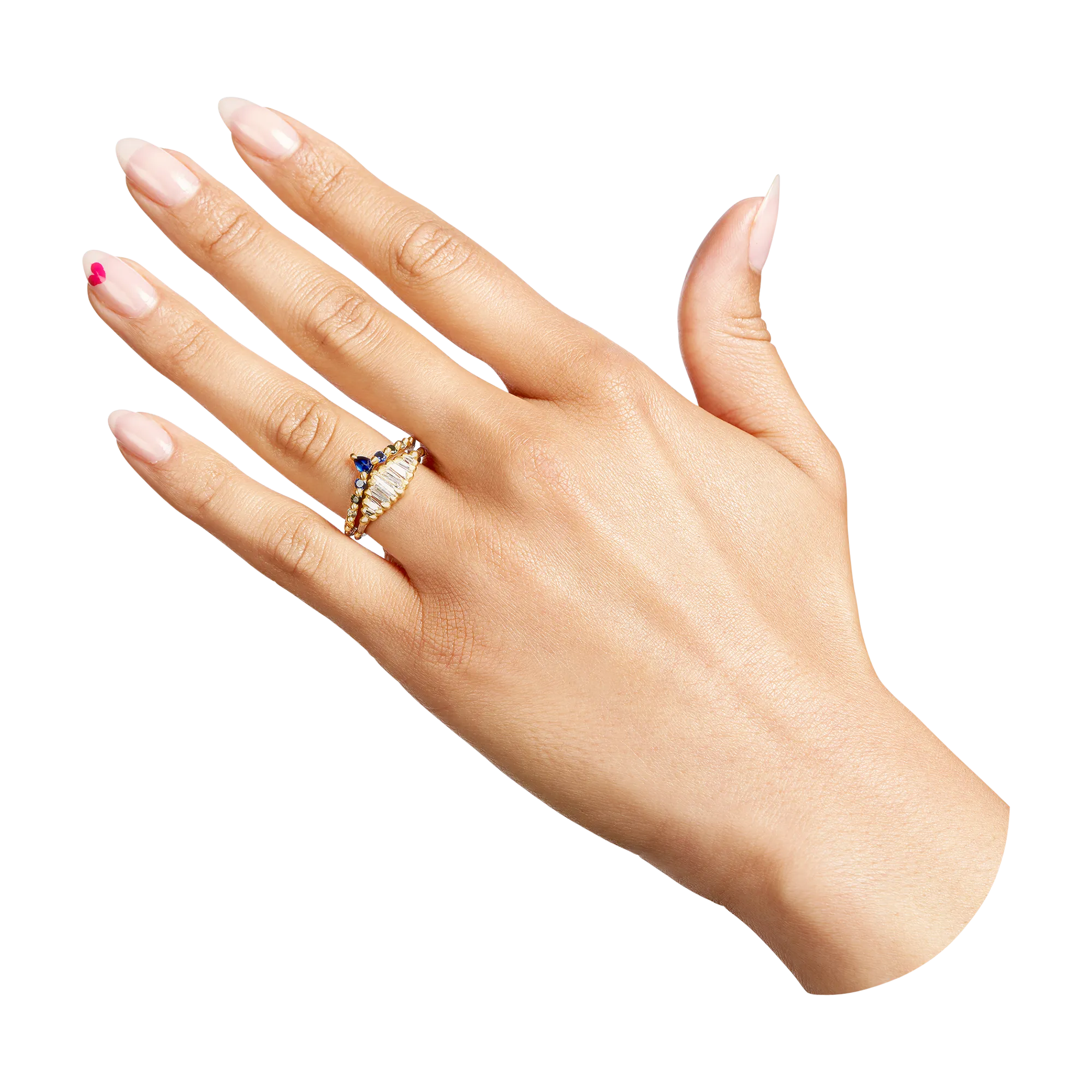 Rainbow Danube Petal Ring - Made to Order