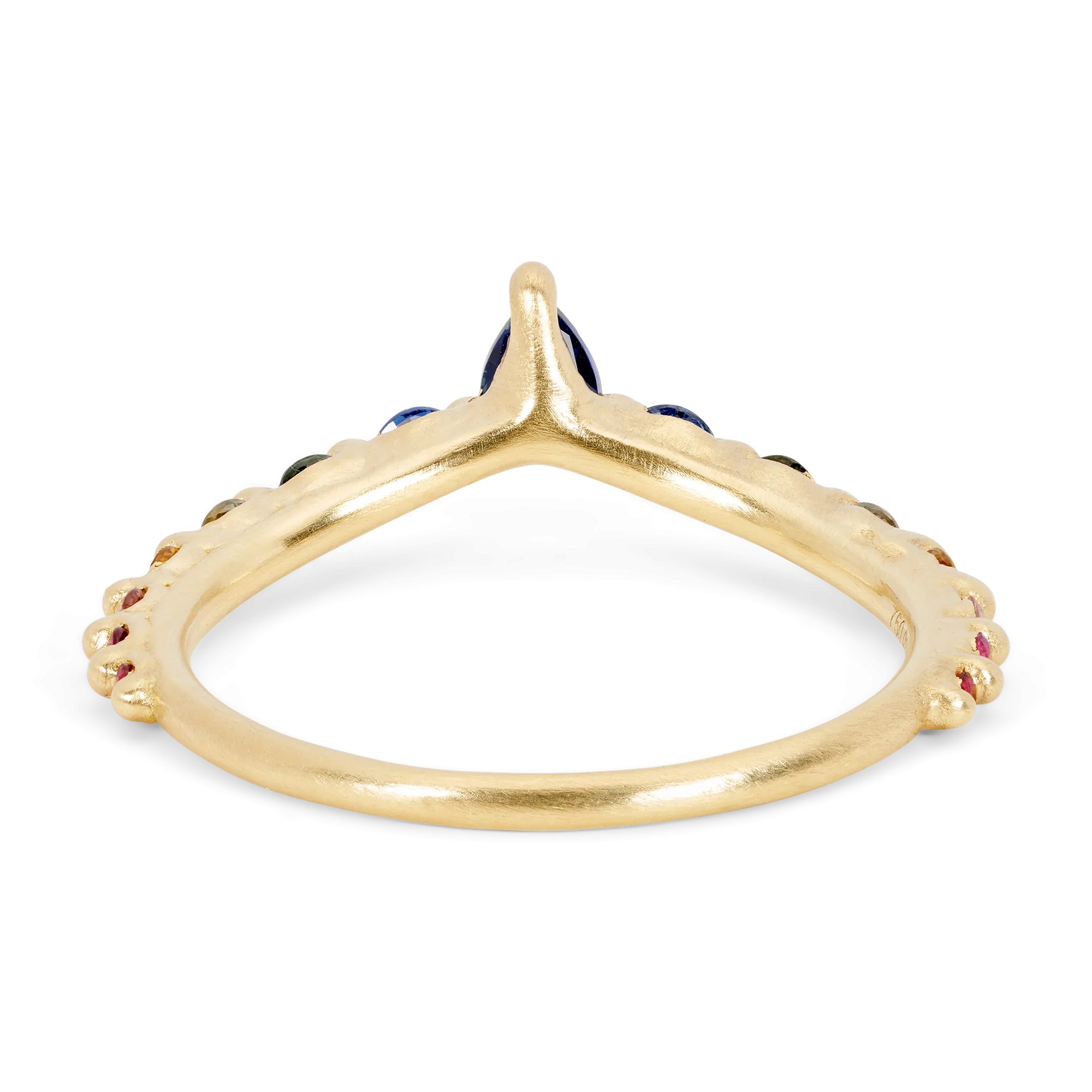 Rainbow Danube Petal Ring - Made to Order
