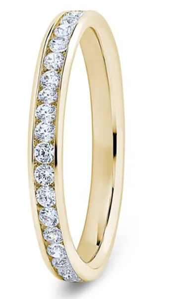 Round Brilliant Cut Channel Set