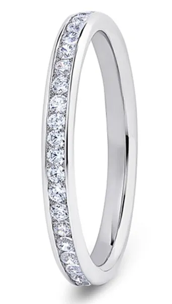 Round Brilliant Cut Channel Set