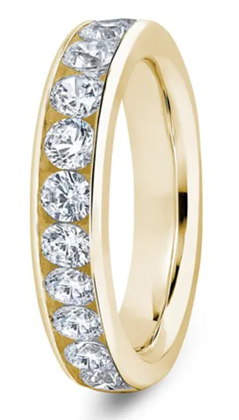 Round Brilliant Cut Channel Set