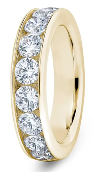 Round Brilliant Cut Channel Set