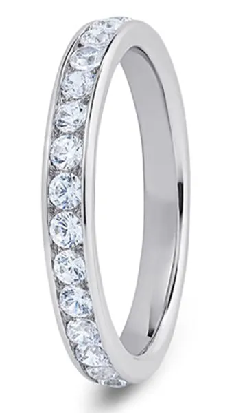 Round Brilliant Cut Channel Set