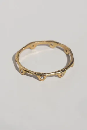 Scalloped Eternity Band - Solid 14K Gold