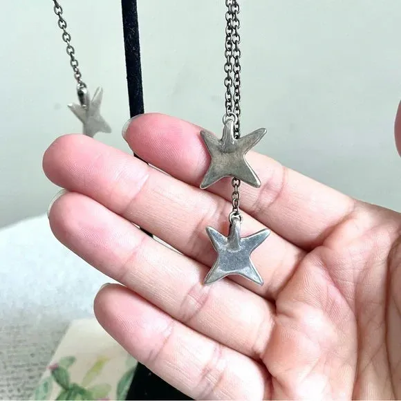 Star Dangle Chain Earrings