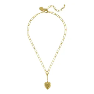 Susan Shaw Checkered Locket Necklace