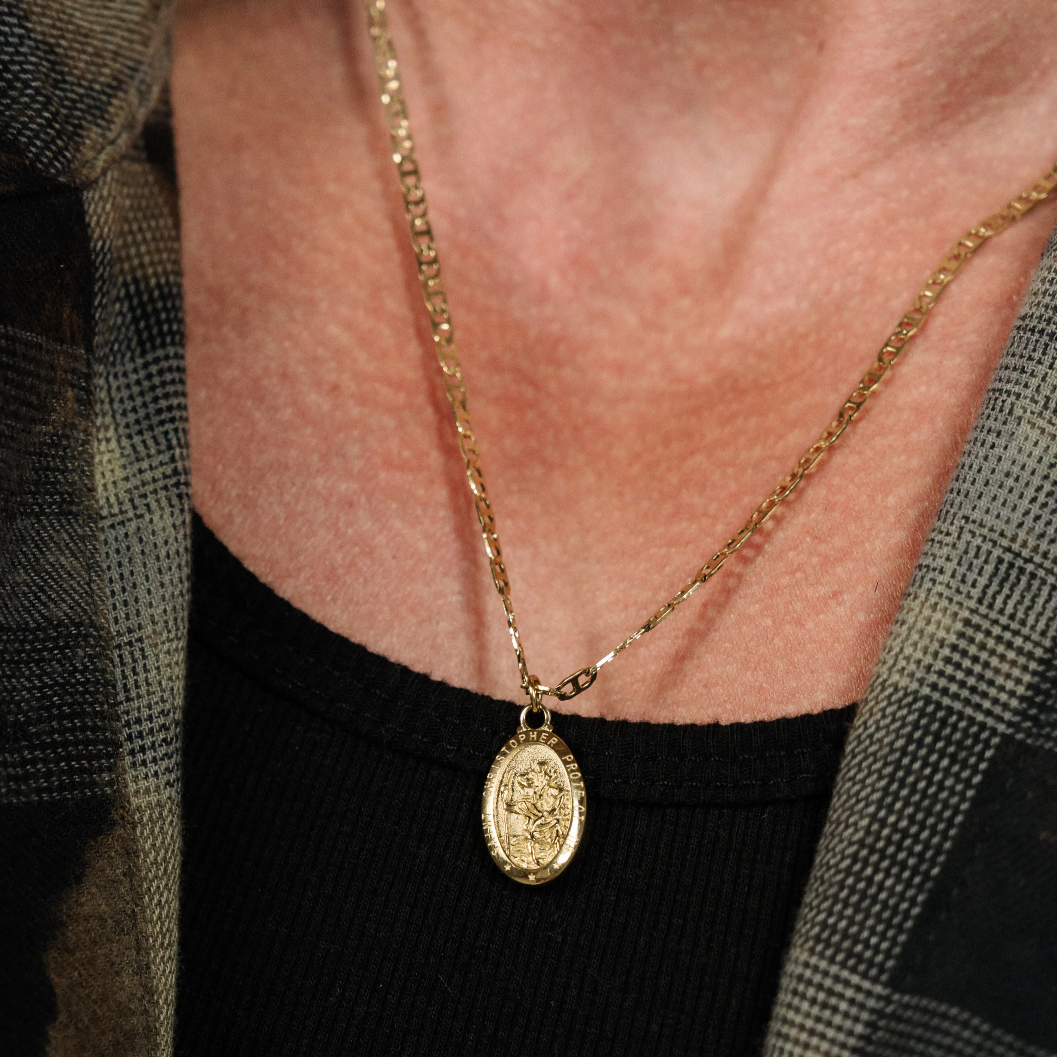 The St. Christopher Pendant - Gold RG1004G